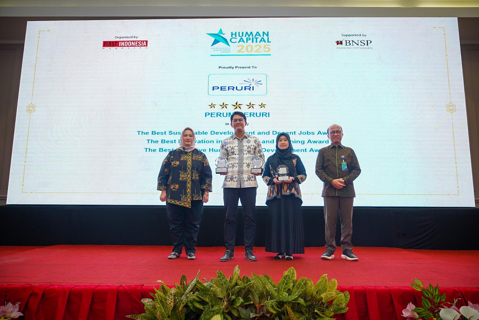 Pengakuan atas Transformasi Human Capital, PERURI Borong 5 Penghargaan di HCREA 2025