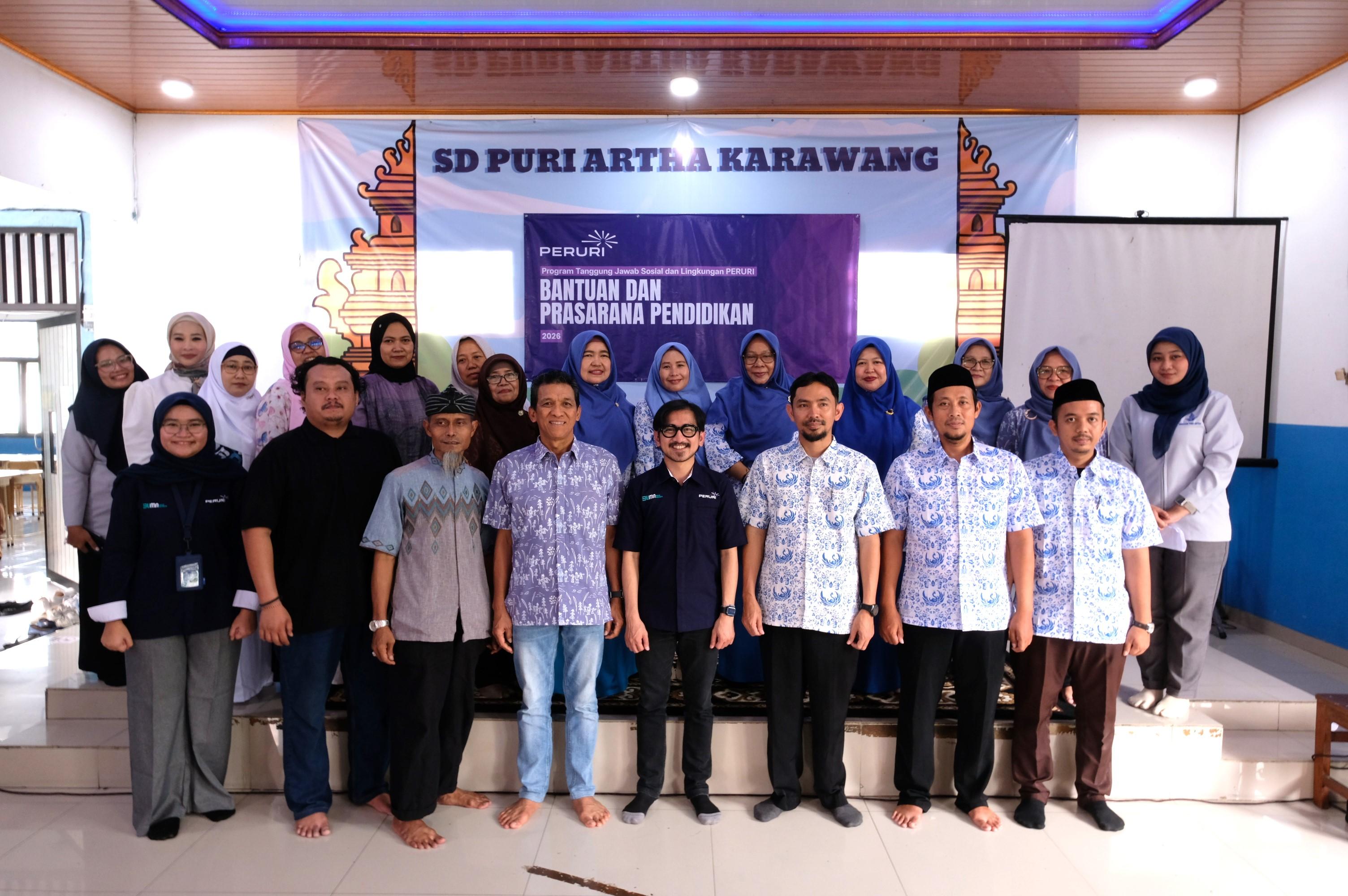 Wujudkan Ekosistem Belajar yang Nyaman, PERURI Salurkan Bantuan Pendidikan bagi Yayasan Puri Artha Karawang