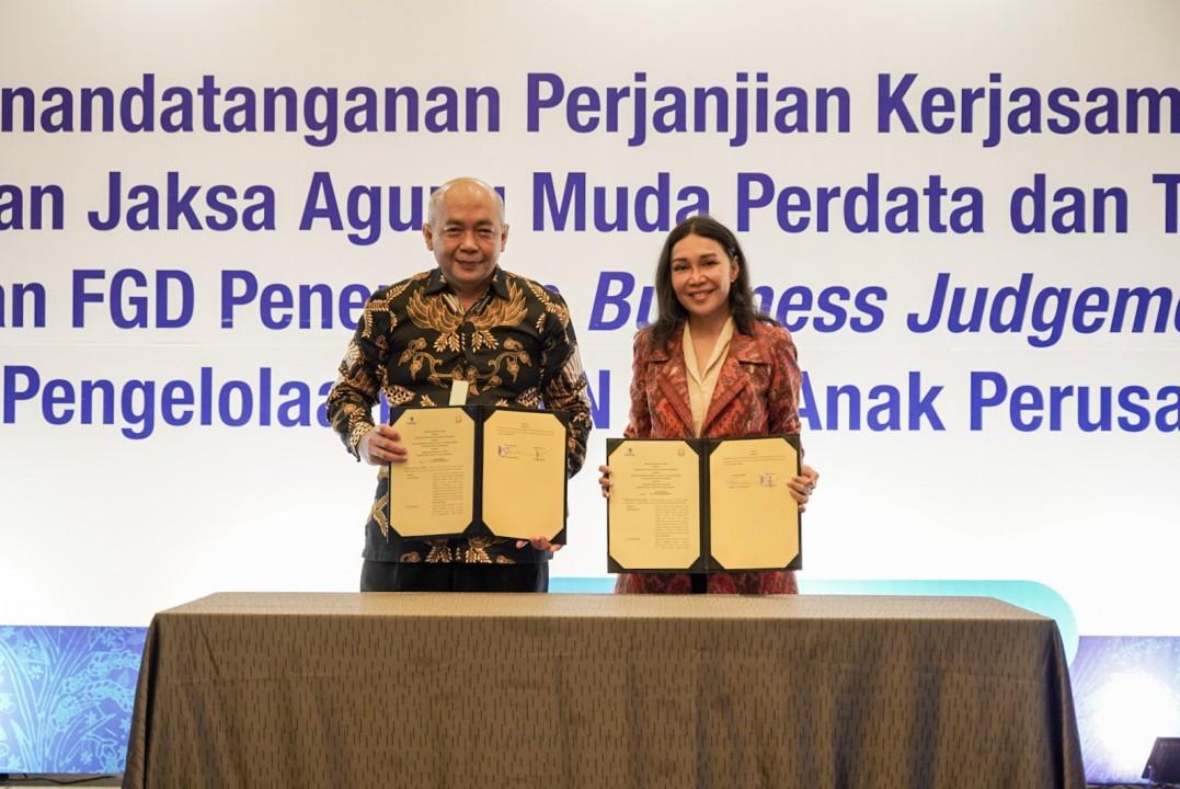 Peruri Jalin Kerja Sama dengan Jaksa Agung Muda Bidang Perdata dan Tata Usaha Negara Guna Terapkan Tata Kelola Perusahaan Yang Baik