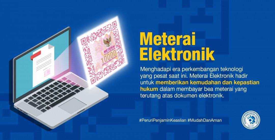 Meterai Elektronik Tawarkan Solusi Mudah Bayar Pajak Atas Dokumen Elektronik