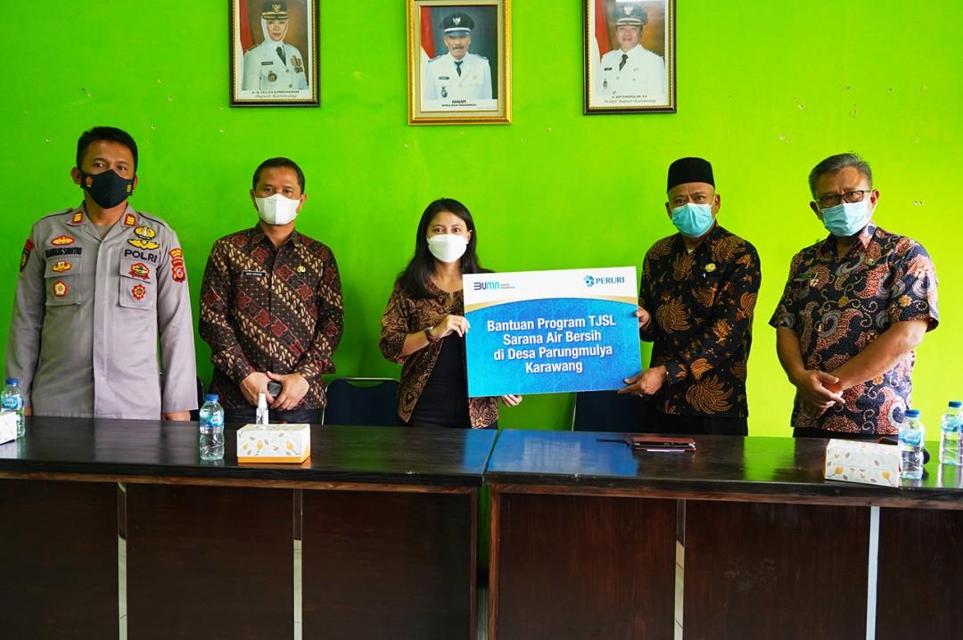 Peruri Bangun Sarana Air Bersih Water Treatment Plant Untuk Warga di Kabupaten Karawang