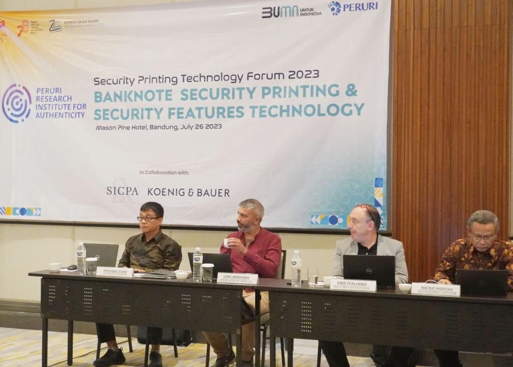 Peruri Gelar Technology Forum ke-2, Guna Perkuat Teknologi Percetakan Uang dan Fitur Keamanan Uang