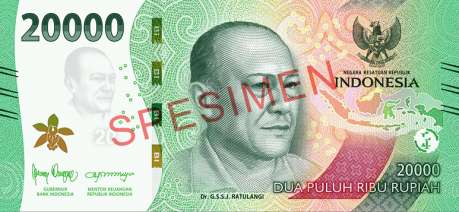 Uang Kertas Pecahan Rp 20.000